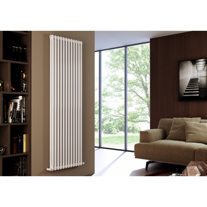 Cordivari radiators Ardesia 2 rindu, H-1500, 11 sekcijas, grīdas AS6, balts RAL9010