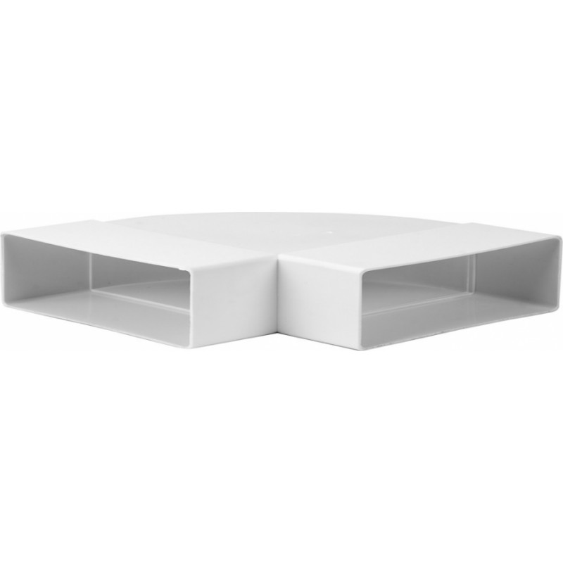Europlast līkums horizontāls plastmasas, 220x55mm, 90°