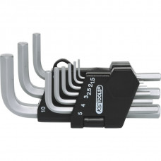 Ks Tools L-seškanšu komplekts 1,5-10 mm, īsie, 9 gab., KS Tools