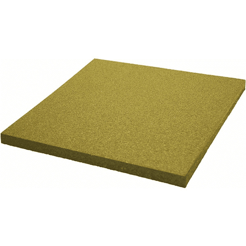 Gumijas flīzes 50x500x500mm dzeltens / m²