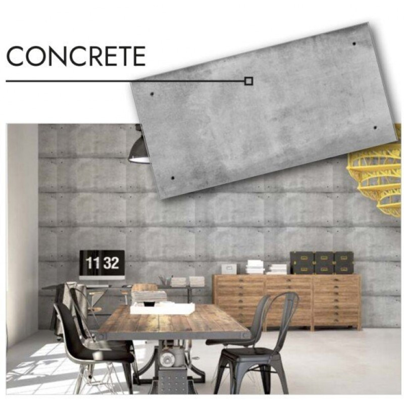 Dekoratīvais sienas apdares panelis CONCRETE 500x1000mm / gab