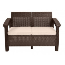 Dubultdīvāns KETER CORFU LOVE SEAT brūns / gab