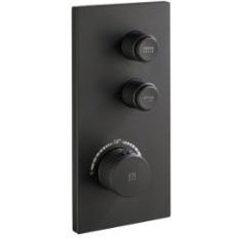 Herz Slēpta maisītāja komplekts FRESH termo f93B melns