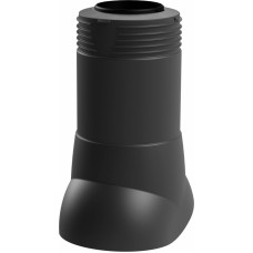 Vilpe izolēts WC ventilācijas izvads 110P/IS/350, melns