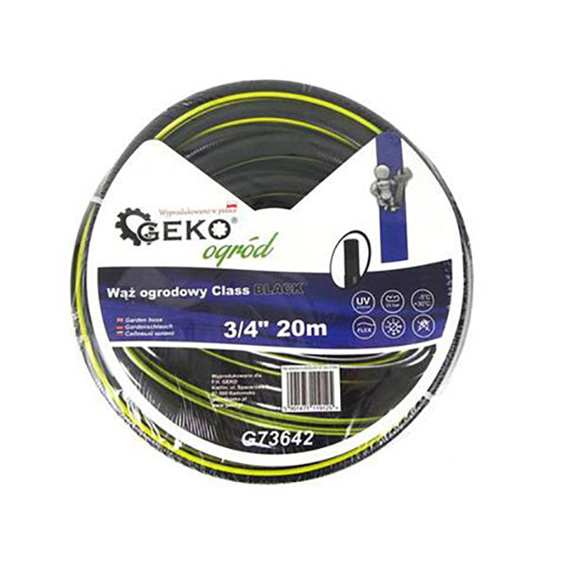 Geko Šļūtene CLASS BLACK 3/4'' 20m Geko