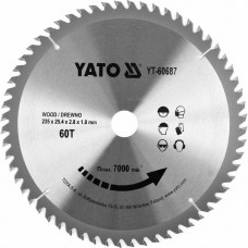 Yato Zāģripa kokam 235x25.4mm 60T TCT YT-60687 YATO