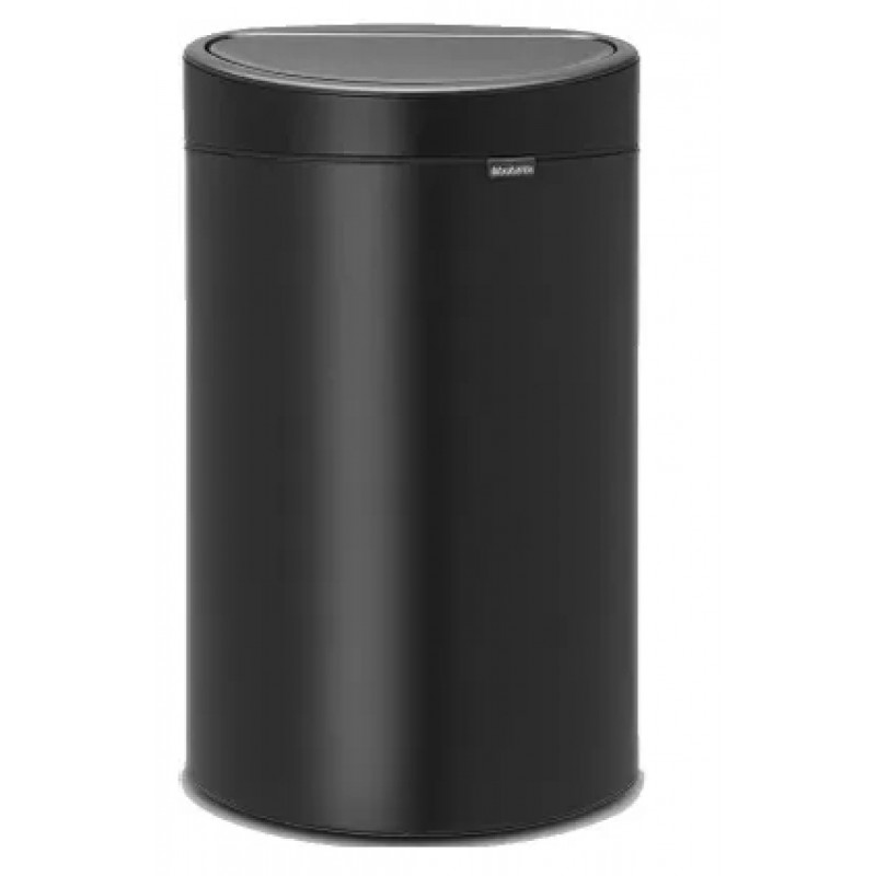 Brabantia atkritumu tvertne Touch Bin, 40l, matt black