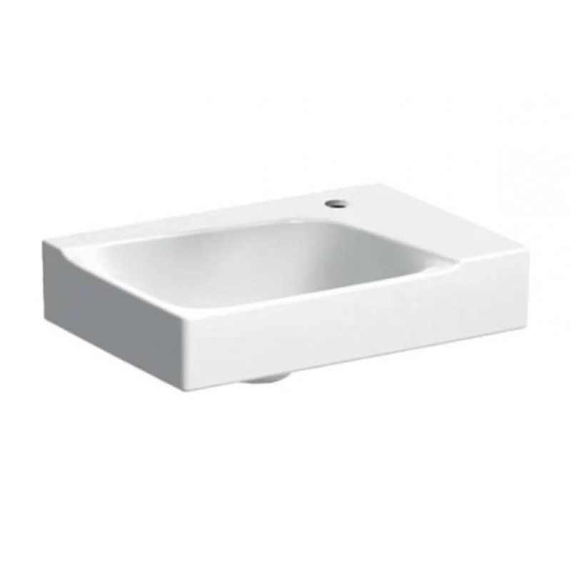 Geberit izlietne Xeno², 400x280 mm, maisītāja caurums labajā pusē, balta