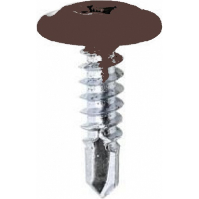 Handbud Skrūves profilēta metāla žoga štaketām 4.2x16mm Brūna (RAL8017)