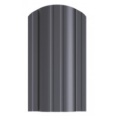 Profilēta metāla žoga štaketas Polo PMx2 RAL7016 (Antracīta pelēks) 1350mm / gab