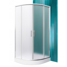 Roth dušas stūris Houston Neo, 800x800 mm, h=1900, r=550, briliants/matēts stikls
