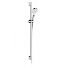Hansgrohe Crometta 100 Dušas komplekts, 1 režīms, 65cm stienis, balts/hroms