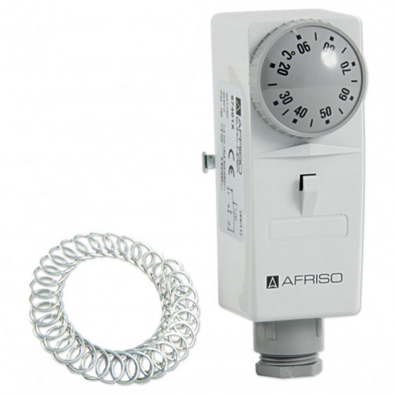 Afriso termoregulators, uzliekams, GAT/7RC-90°C #