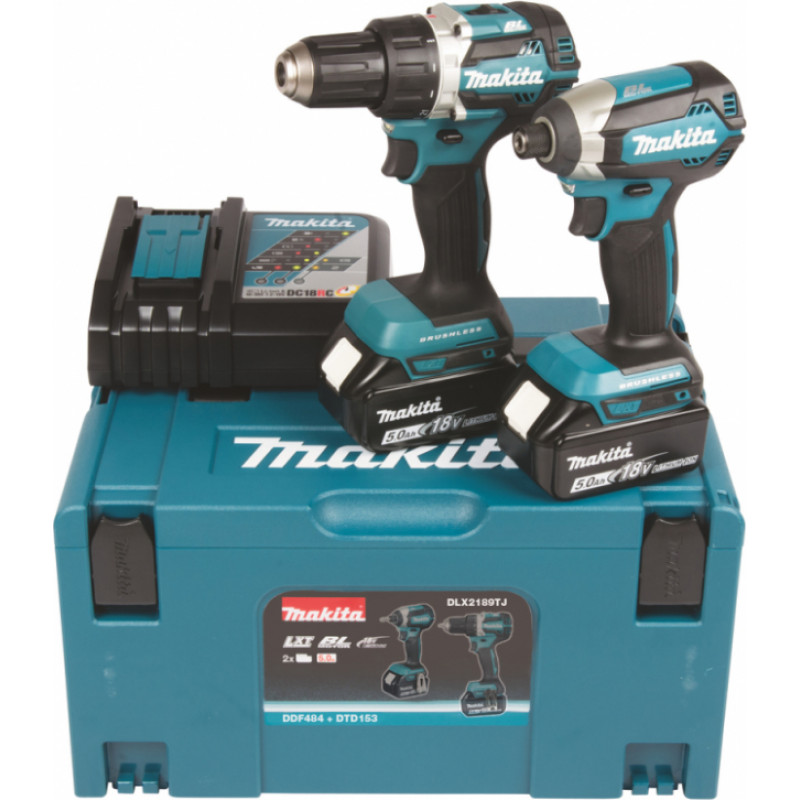 Makita Akumulatora instrumentu komplekts MAKITA DLX2189TJ plus