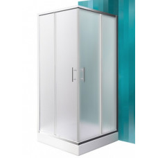 Roth dušas stūris Orlando Neo, 800x800 mm, h=1900, briliants/matēts stikls