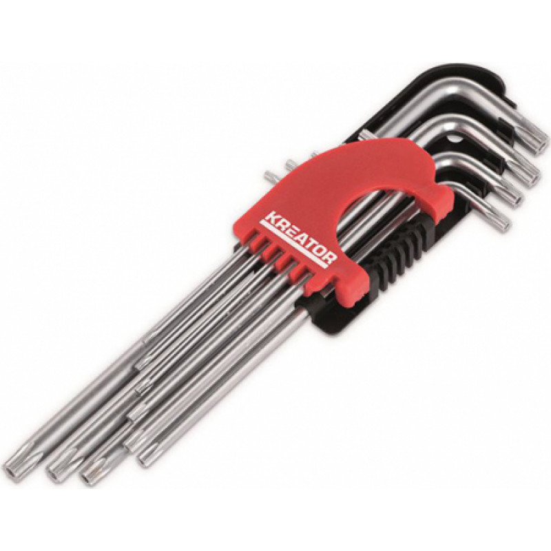 Kreator TORX skrūvgriežu komplekts T10-50 (9gab.) Kreator
