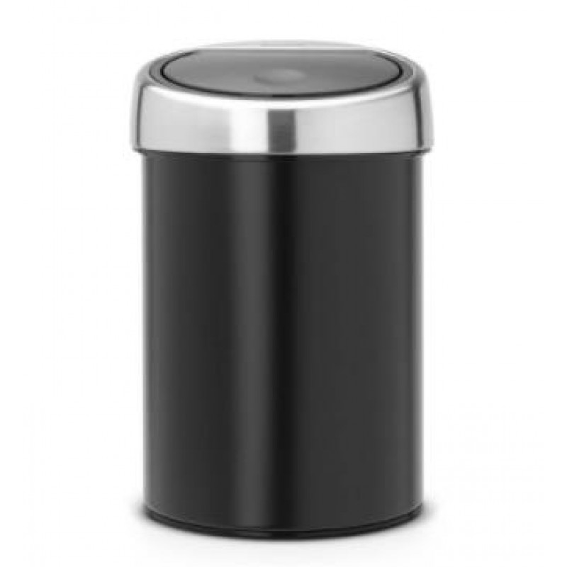 Brabantia atkritumu tvertne Touch Bin, 3l, matt black