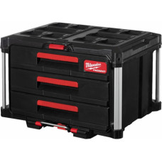 Milwaukee Instrumentu kaste ar 3 atvilktnēm MILWAUKEE Packout