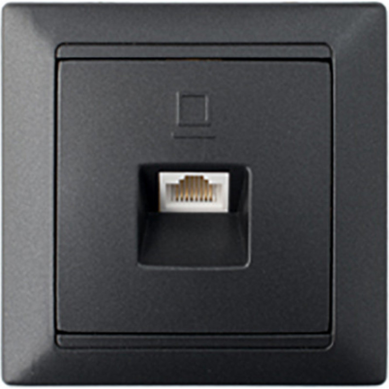 Bylectrica Interneta ligzda STILJ RJ45, 1v., grafīts BYLECTRICA