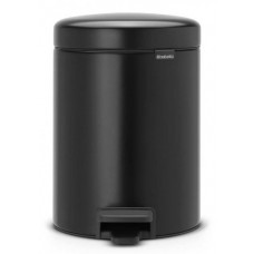 Brabantia atkritumu tvertne ar pedāli NewIcon, 5l, matēts melns