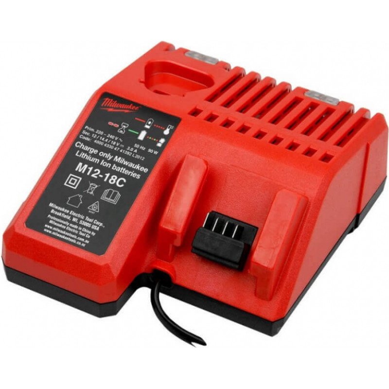 Milwaukee Vairāku spriegumu akumulatoru lādētājs MILWAUKEE M12-18 C