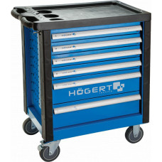 Hogert Servisa instrumentu skapis, 6 atvilktnes, 91x76x46cm HT7G046 HOGERT