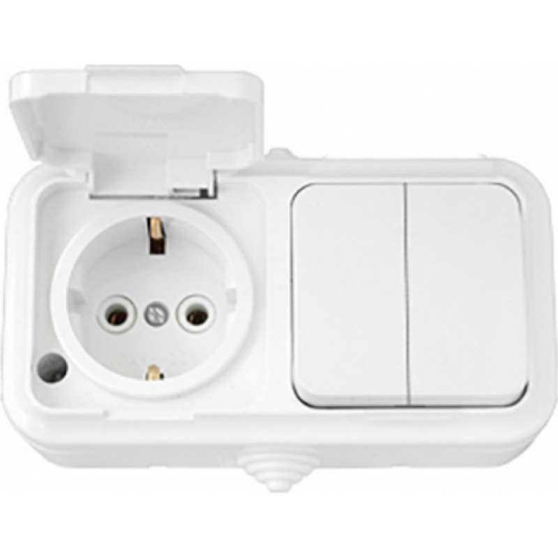 Bylectrica Elektriskais bloks PRALESKA 2t., ar saz., IP54 BYLECTRICA