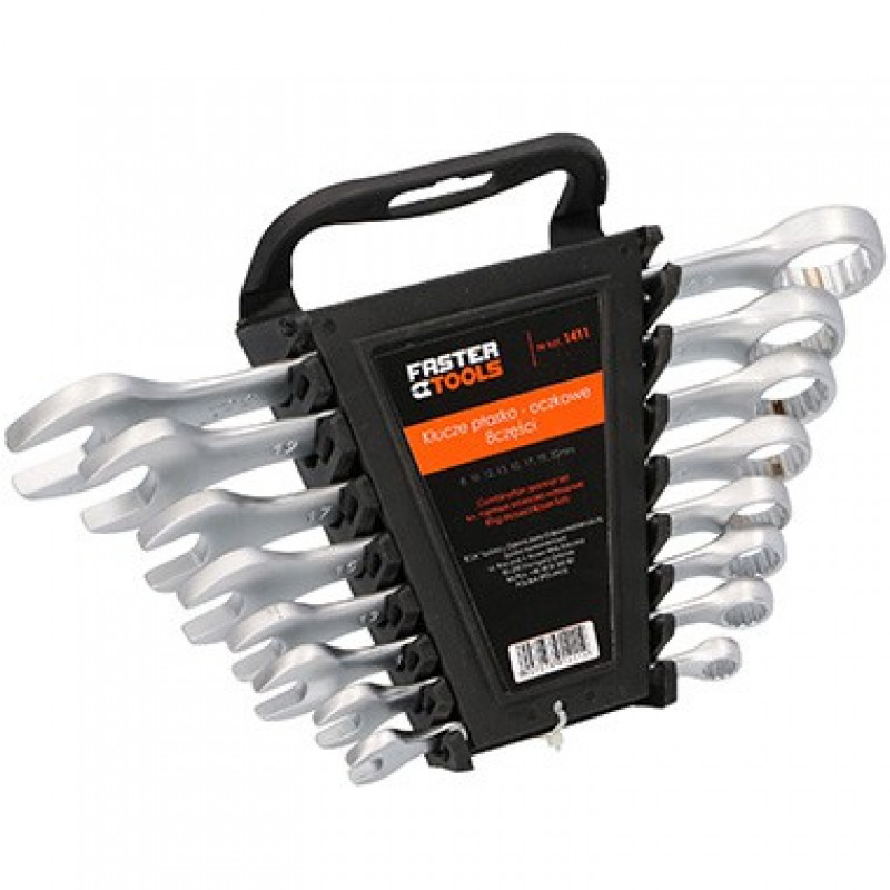Faster Tools Kombinēto atslēgu komplekts satyna 8-22 mm (8gab.) 03-4-0100 FASTER TOOLS
