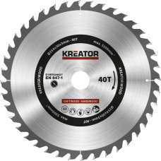 Kreator Zāģa ripa kokam 254x30x3.0mm, 40 zobi Kreator