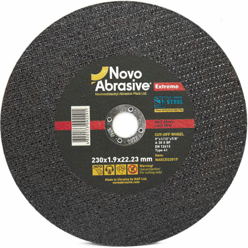 Novoabrasive Griezējdisks 41 230x1.9x22.23mm Extreme NOVOABRASIVE