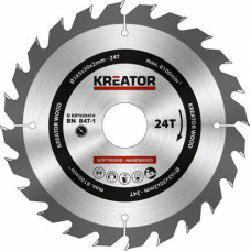 Kreator Zāģa ripa kokam 165x30x2mm, 24 zobi Kreator