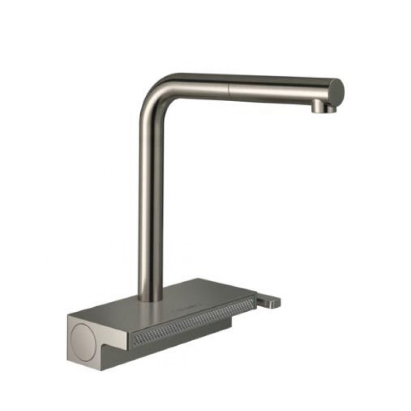 Hansgrohe virtuves izlietnes maisītājs ar izvelkamu dušu Aquno Select M81 250 2jet, stainless steel optic