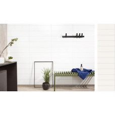 Fibo Sienu paneļi mitrām telpām Fibo Marcato, balta matēta (matēta - S , 60 x 30 cm flīzes , 2400x620x10)
