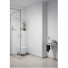 Fibo Sienu paneļi mitrām telpām Fibo Marcato, balts glancēts (glancēta - HG , 15 x 15 cm flīzes , 2400x620x10)