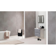Fibo Sienu paneļi mitrām telpām Fibo Marcato, betons (matēta - EM , 60 x 30 cm flīzes , 2400x620x10)