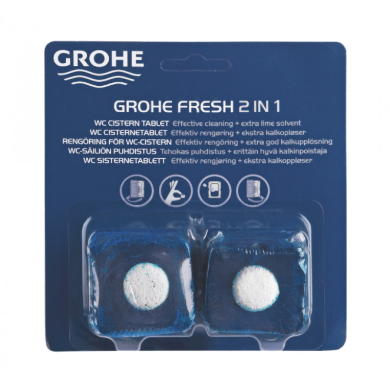 Grohe skalojamās kastes tabletes Grohe Fresh, 2 gab.