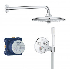 Grohe iebūvējamā dušas termostata komplekts SmartControl Euphoria 260, ar 2 izejām, hroms