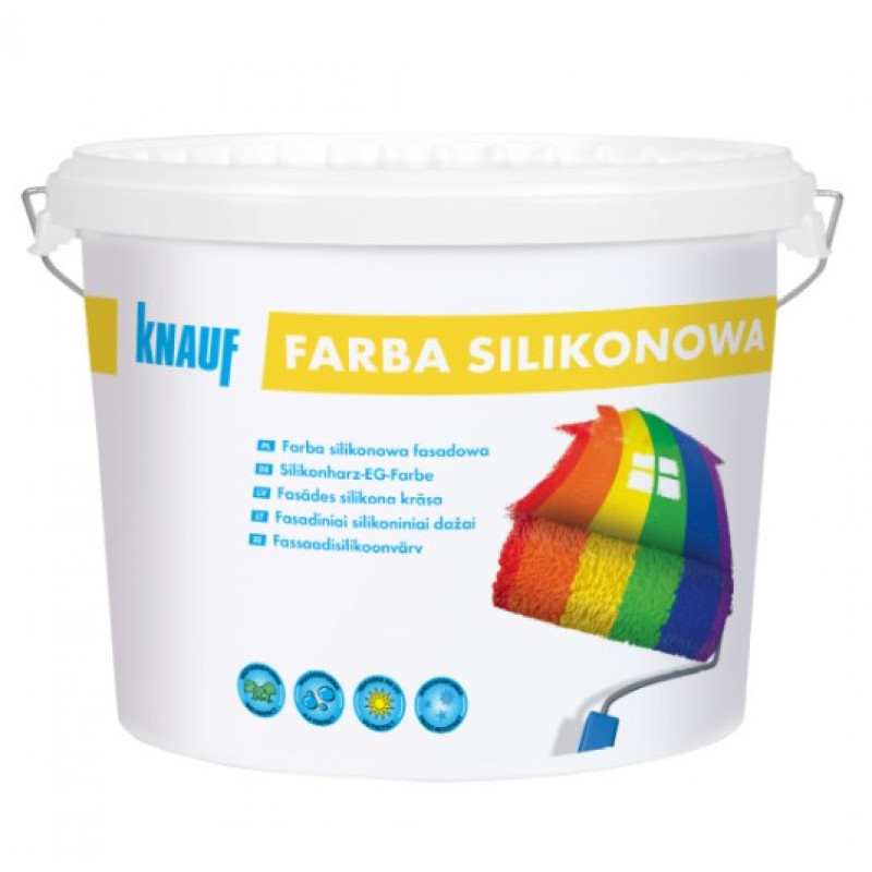 Knauf Farba Silikonowa Fasādes silikona krāsa, bāze A, 10L