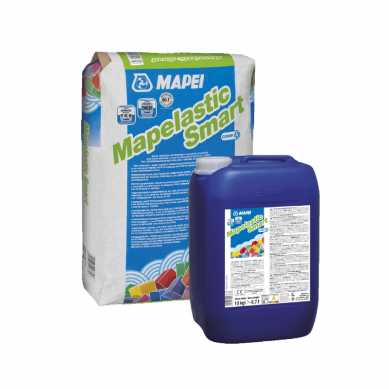 Mapei Mapelastic Smart  A+B Divkomponentu, elastīga cementa bāzes hidroizolācija, 30 kg