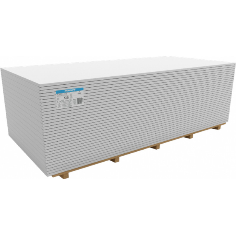 Norgips S (GKB) standarta reģipsis (ģipškartons) 12,5x1200x2600mm
