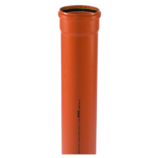 Ostendorf KGEM PVC Ārējās kanalizācijas caurule ar uzmavu, SN10, DN110mm, 0,5m