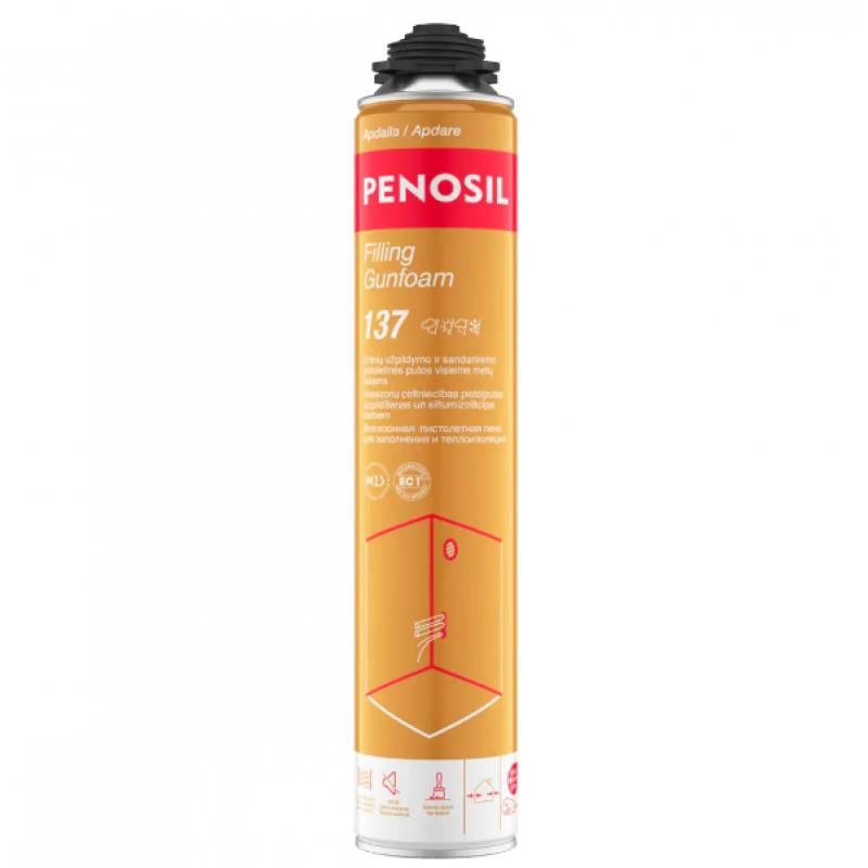 Penosil Filling Gunfoam 137 Vissezonu pistoļputas aizpildīšanas un izolācijas darbiem 650ml