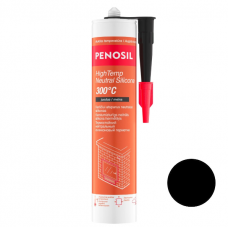 Penosil HighTemp Neutral Silicone 300°C Neitrāls, pret karstumu izturīgs silikona hermētiķis 300ml melns