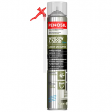Penosil Window & Door Elastic Elastīgās logu un durvju montāžas putas ar salmiņaplikatoru 750ml