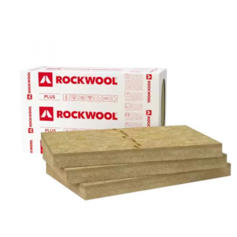 Rockwool Ventirock Plus Pretvēja izolācijas plāksnēs ventilējamām fasādēm 30x600x1000mm, palete 240m2