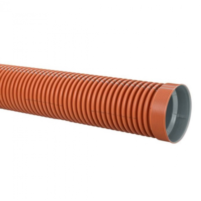 Uponor Infra Ultra Double Ārējās kanalizācijas caurule ar uzmavu, SN8, DN200mm, 6m