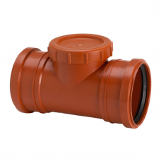 Uponor Infra Ultra Classic Ārējās kanalizācijas revīzija ar uzmavām, D110mm