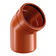 Uponor Infra Ultra Classic Ārējās kanalizācijas līkums 45°, D160mm