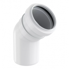 Uponor Decibel Skaņu slāpējošas kanalizācijas līkums 45°, D50mm