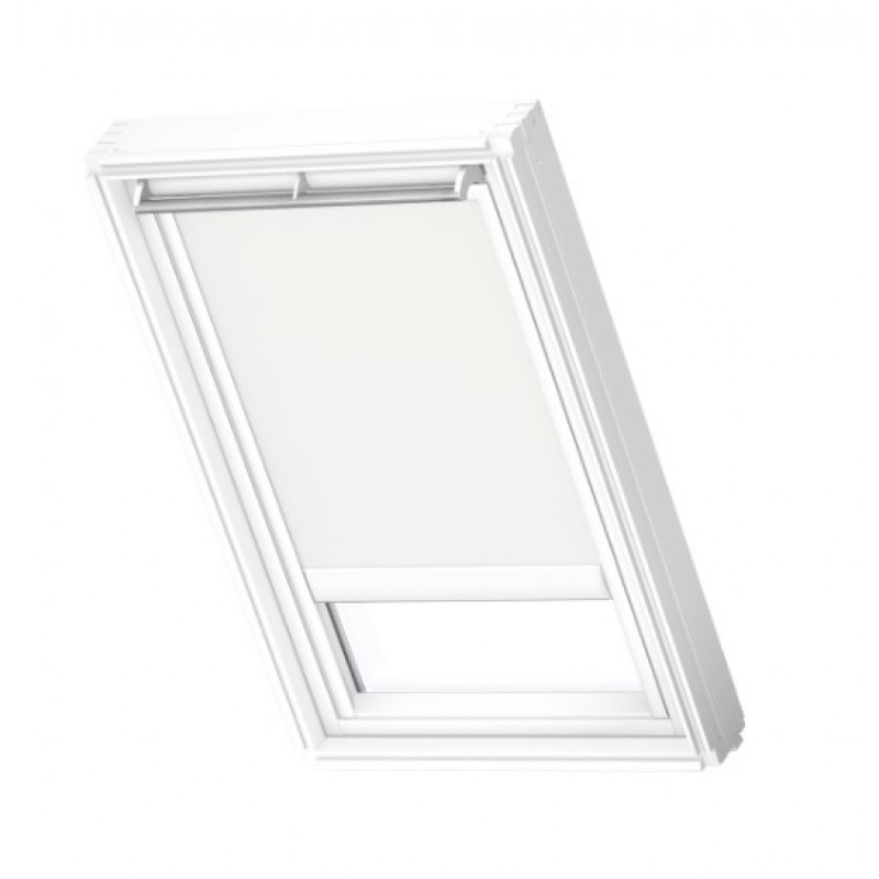 Velux RML Jumta logu ruļļveida žalūzijas ar elektrisko vadību, ar alumīnija sliedēm, MK08, 78x140cm, baltas